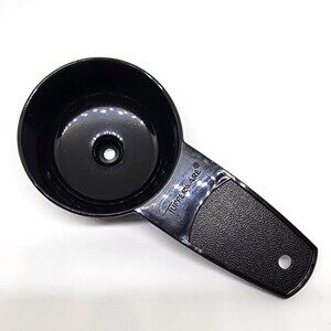 New Old Stock ~ Tupperware Small Black Mini Funnel #877-8 Fill Salt Pepper Spice